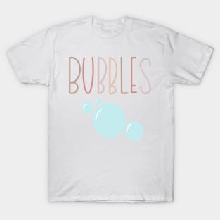 Bubbles Lettering and Drawing T-Shirt